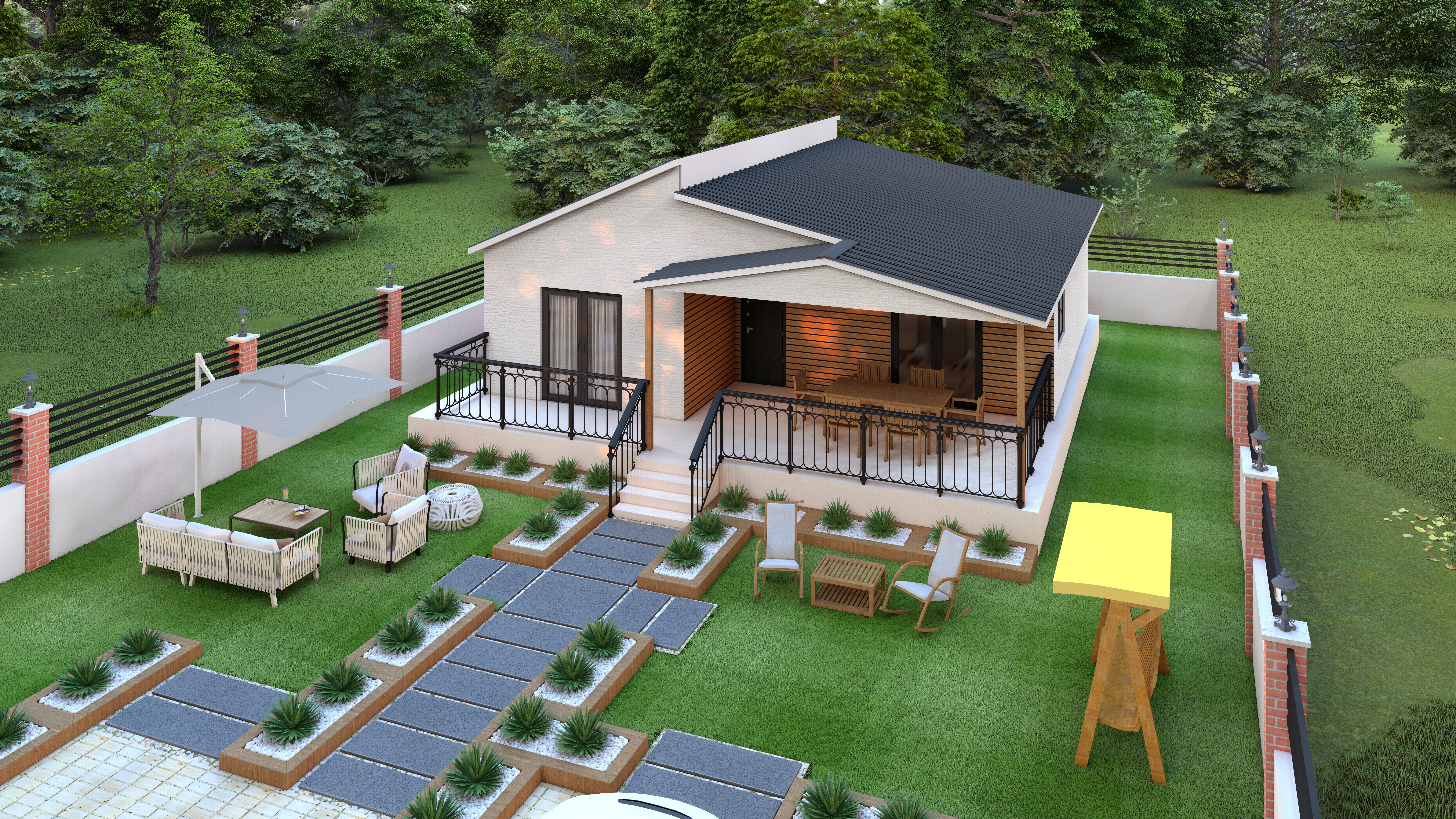 Tek Katlı Prefabrik 98 m² Konut — 14. fotoğraf
