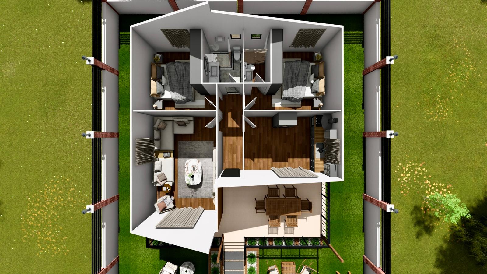 Tek Katlı Prefabrik 98 m² Konut — 16. fotoğraf