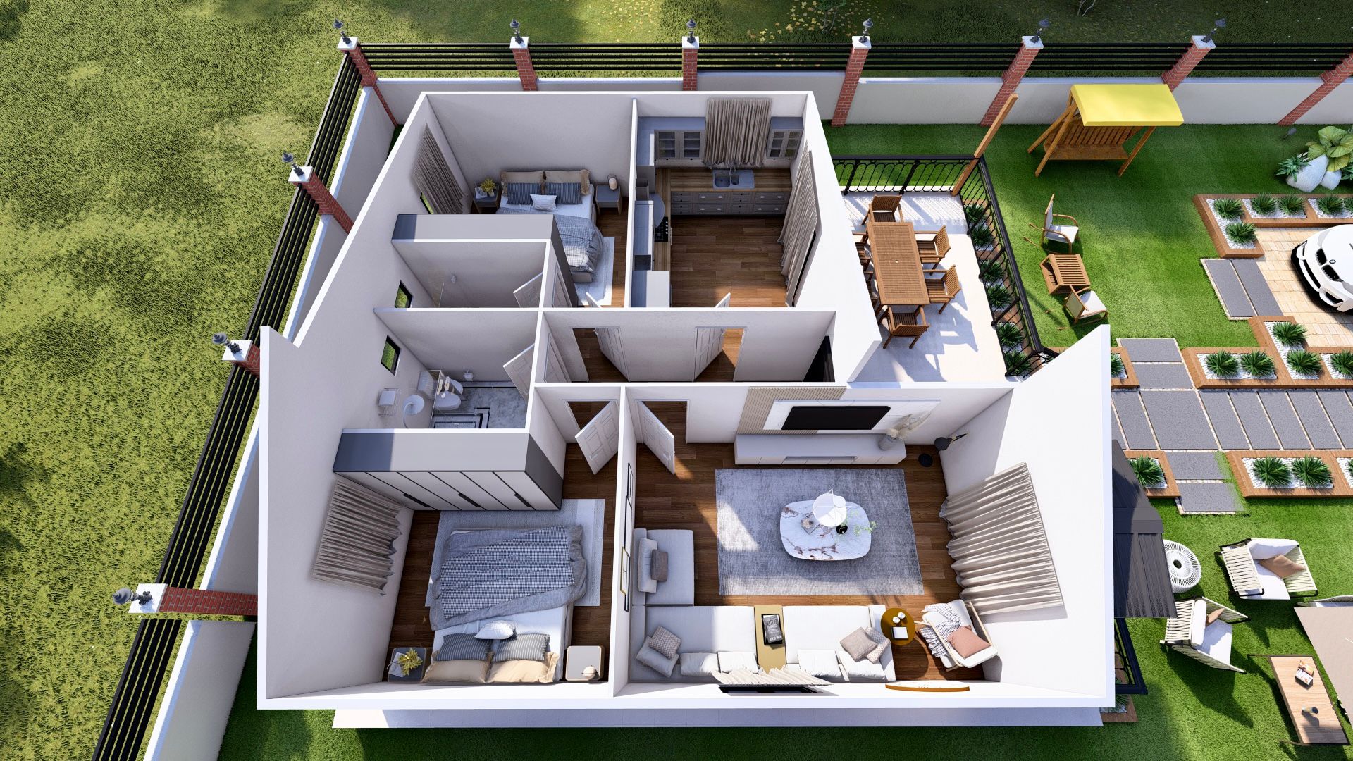 Tek Katlı Prefabrik 98 m² Konut — 17. fotoğraf