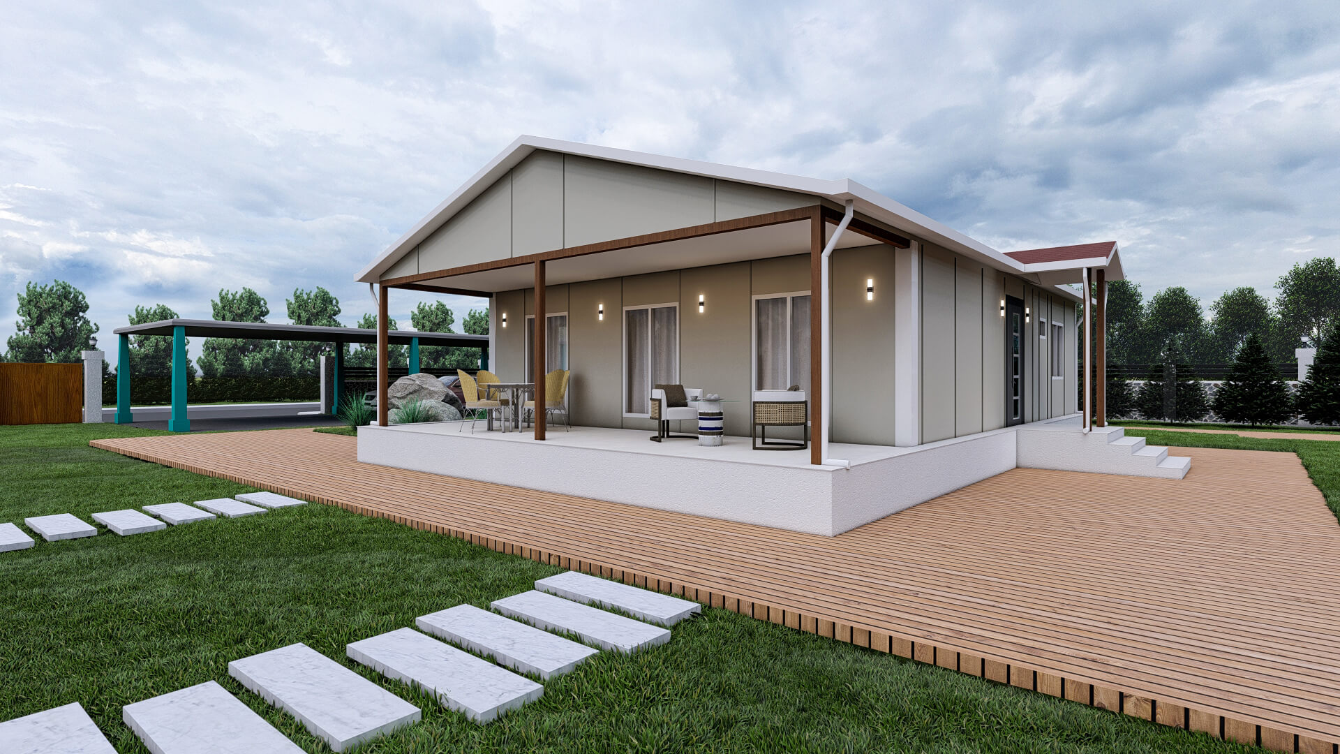 Tek Katlı Prefabrik 105 m² Konut — 3. fotoğraf